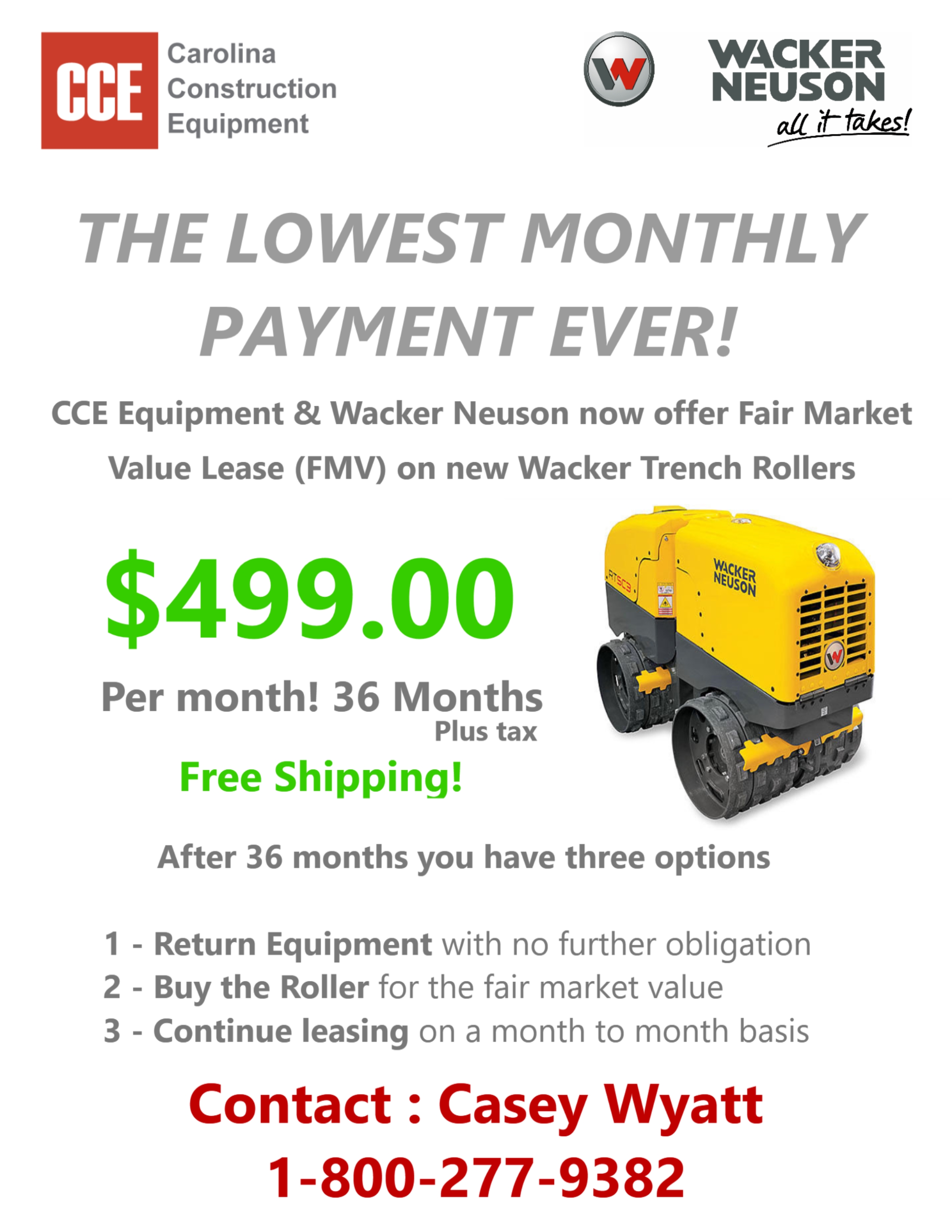 Carolina Construction Equipment North Carolina & South Carolina